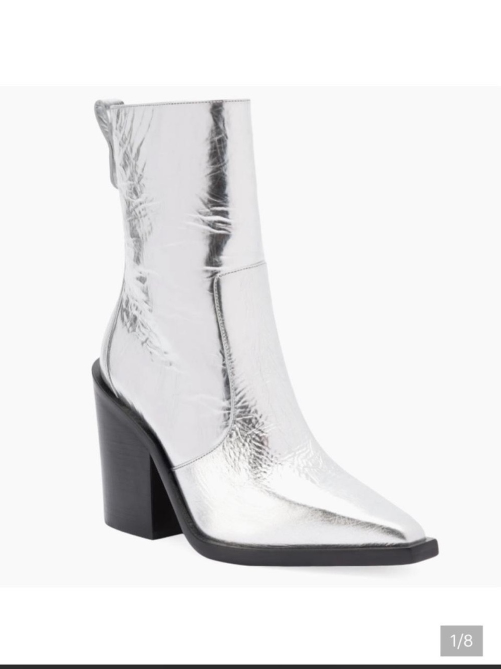 Larroude James Silver Boot